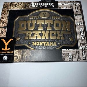 Montana Silversmiths Yellowstone Dutton Ranch Buckle NWT
